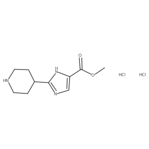 Methyl 2-piperidin-4-yl-1H-imidazole-5-carboxylate;dihydrochloride Structure