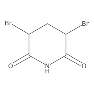 3,5-Dibromopiperidine-2,6-dione结构式