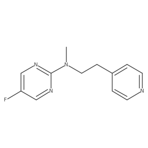 5-fluoro-N-methyl-N-[2-(pyridin-4-yl)ethyl]pyrimidin-2-amine结构式