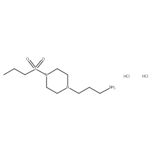 3-(4-Propylsulfonylpiperazin-1-yl)propan-1-amine;dihydrochloride Structure