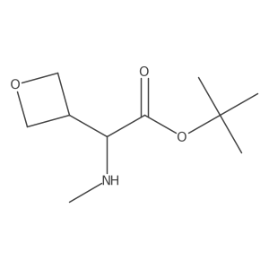 Tert-butyl 2-(methylamino)-2-(oxetan-3-yl)acetate Structure