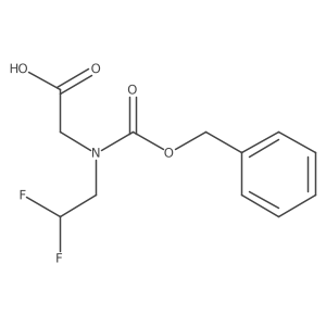 2-{[(Benzyloxy)carbonyl](2,2-difluoroethyl)amino}acetic acid Structure
