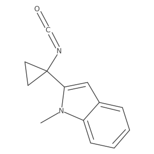 2-(1-isocyanatocyclopropyl)-1-methyl-1H-indole Structure