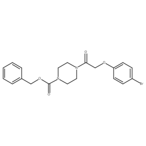 Benzyl 4-[2-(4-bromophenoxy)acetyl]piperazine-1-carboxylate Structure