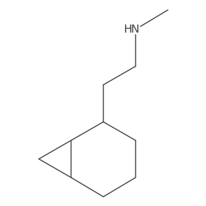 (2-{Bicyclo[4.1.0]heptan-2-yl}ethyl)(methyl)amine Structure