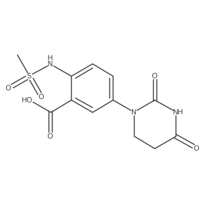 5-(2,4-Dioxo-1,3-diazinan-1-yl)-2-methanesulfonamidobenzoic acid结构式