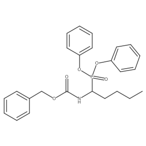 (S)-Benzyl 1-(Diphenoxyphosphoryl)Pentylcarbamate结构式