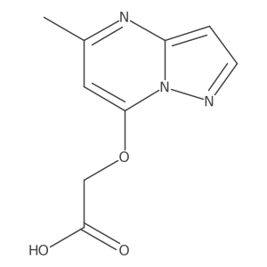 2-((5-Methylpyrazolo[1,5-a]pyrimidin-7-yl)oxy)acetic acid Structure