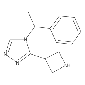 3-(azetidin-3-yl)-4-(1-phenylethyl)-4H-1,2,4-triazole Structure