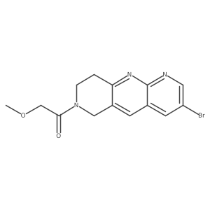 1-{3-bromo-6H,7H,8H,9H-pyrido[2,3-b]1,6-naphthyridin-7-yl}-2-methoxyethan-1-one结构式