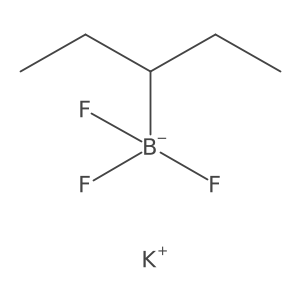 Potassium trifluoro(pentan-3-yl)boranuide结构式