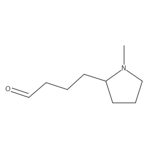 4-(1-Methylpyrrolidin-2-yl)butanal结构式