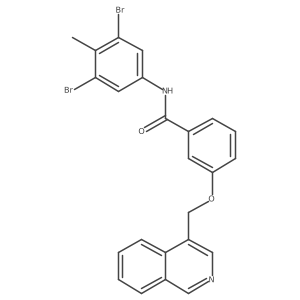 N-(3,5-Dibromo-4-methylphenyl)-3-(4-isoquinolinylmethoxy)benzamide Structure