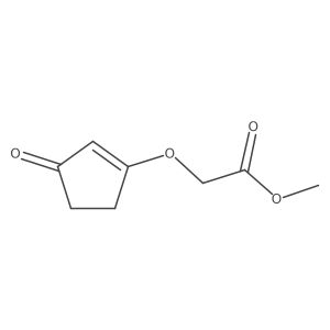 Methyl 2-[(3-oxo-1-cyclopenten-1-yl)oxy]acetate结构式