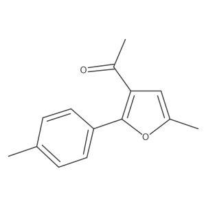 1-[5-Methyl-2-(4-methylphenyl)-3-furanyl]ethanone结构式