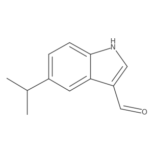 5-(1-Methylethyl)-1H-indole-3-carboxaldehyde Structure