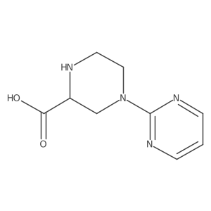 4-(Pyrimidin-2-yl)piperazine-2-carboxylic acid Structure