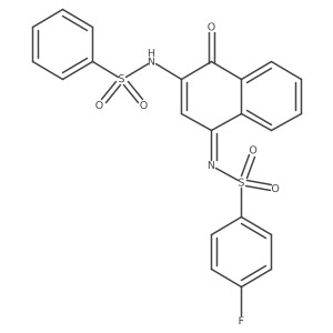 (E)-4-fluoro-N-(4-oxo-3-(phenylsulfonamido)naphthalen-1(4H)-ylidene)benzenesulfonamide Structure