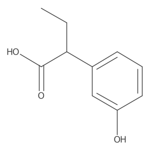 2-(3-Hydroxyphenyl)butanoic acid Structure