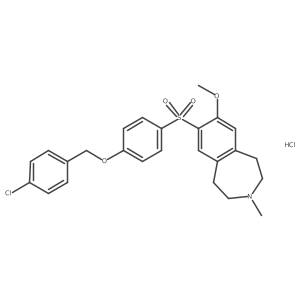 7-[4-(4-Chloro-benzyloxy)-benzenesulfonyl]-8-methoxy-3-methyl-2,3,4,5-tetrahydro-1H-3-benzazepine hydrochloride Structure