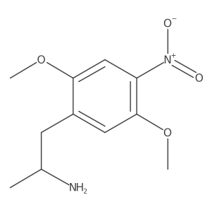Benzeneethanamine, 2,5-dimethoxy-alpha-methyl-4-nitro-, (alphaR)-结构式