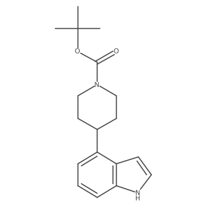 tert-Butyl 4-(1H-indol-4-yl)piperidine-1-carboxylate Structure
