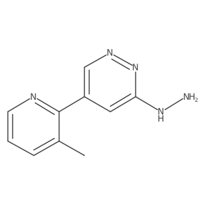 3-Hydrazino-5-(3-methyl-2-pyridyl)pyridazine结构式