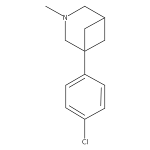 1-(4-Chlorophenyl)-3-methyl-3-azabicyclo[3.1.1]heptane Structure