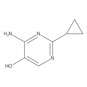 4-Amino-2-cyclopropylpyrimidin-5-ol结构式
