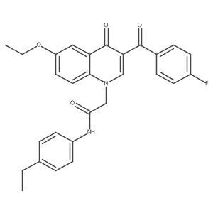 2-(6-ethoxy-3-(4-fluorobenzoyl)-4-oxoquinolin-1(4H)-yl)-N-(4-ethylphenyl)acetamide Structure