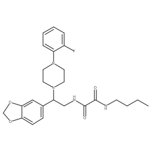 N1-(2-(benzo[d][1,3]dioxol-5-yl)-2-(4-(2-fluorophenyl)piperazin-1-yl)ethyl)-N2-butyloxalamide Structure