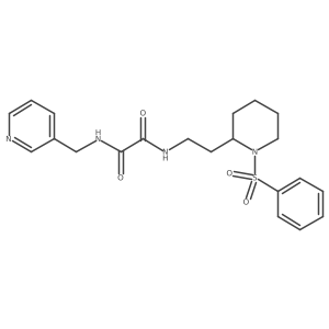 N1-(2-(1-(phenylsulfonyl)piperidin-2-yl)ethyl)-N2-(pyridin-3-ylmethyl)oxalamide Structure