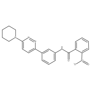 2-nitro-N-(3-(6-(piperidin-1-yl)pyridazin-3-yl)phenyl)benzamide Structure