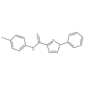 N-(4-fluorophenyl)-1-phenyl-1H-1,2,4-triazole-3-carboxamide Structure