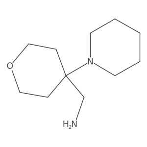 (4-(Piperidin-1-yl)tetrahydro-2H-pyran-4-yl)methanamine结构式