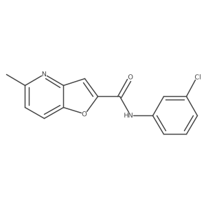 N-(3-chlorophenyl)-5-methylfuro[3,2-b]pyridine-2-carboxamide Structure