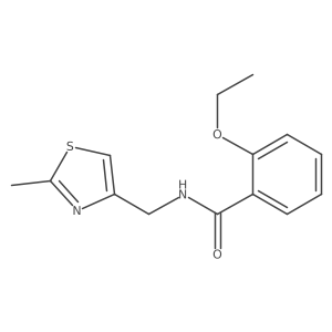 2-ethoxy-N-[(2-methyl-1,3-thiazol-4-yl)methyl]benzamide结构式