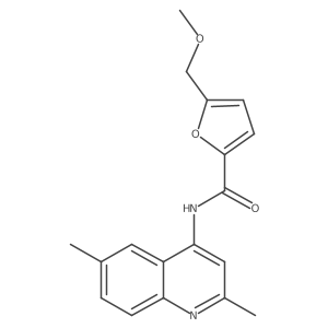 N-(2,6-dimethylquinolin-4-yl)-5-(methoxymethyl)furan-2-carboxamide Structure