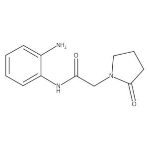 N-(2-Aminophenyl)-2-oxo-1-pyrrolidineacetamide结构式