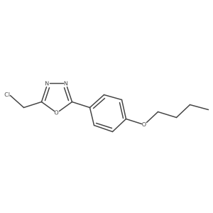 2-(4-Butoxyphenyl)-5-(chloromethyl)-1,3,4-oxadiazole Structure