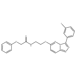 N-(2-((3-(3-fluorophenyl)-[1,2,4]triazolo[4,3-b]pyridazin-6-yl)oxy)ethyl)-2-phenoxyacetamide Structure