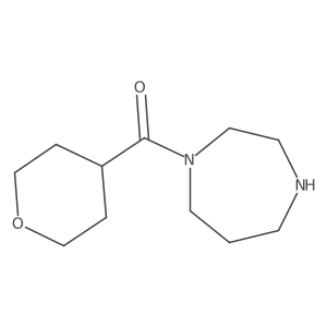 (1,4-Diazepan-1-yl)(tetrahydro-2H-pyran-4-yl)methanone Structure
