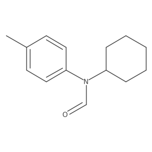 N-cyclohexyl-N-(4-methylphenyl)formamide结构式