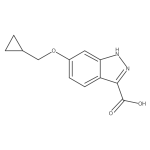 6-(Cyclopropylmethoxy)-1H-indazole-3-carboxylic acid Structure