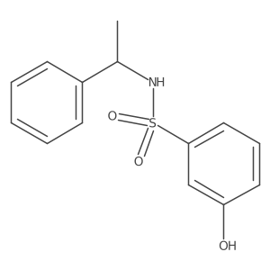 Benzenesulfonamide, 3-hydroxy-N-(1-phenylethyl)-结构式