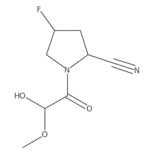 (2S,4S)-4-Fluoro-1-(2-hydroxy-2-methoxyacetyl)pyrrolidine-2-carbonitrile Structure