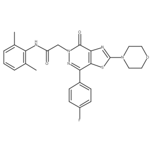 N-(2,6-dimethylphenyl)-2-(7-(4-fluorophenyl)-2-morpholino-4-oxothiazolo[4,5-d]pyridazin-5(4H)-yl)acetamide Structure