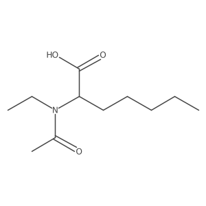 2-(N-ethylacetamido)heptanoic acid结构式