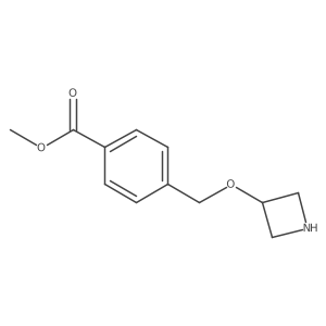 Methyl 4-[(3-azetidinyloxy)methyl]benzoate结构式