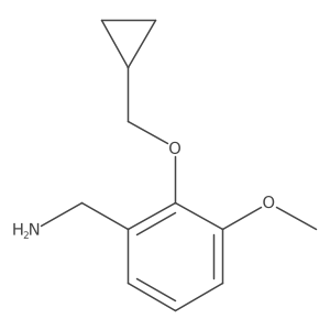 2-Cyclopropylmethoxy-3-methoxybenzylamine结构式